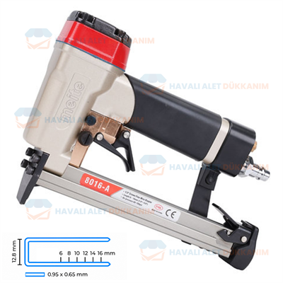 Meite YATM-8016-A Havalı Otomatik Çarpma Tetikli Zımba Tabancası 6-16 mm