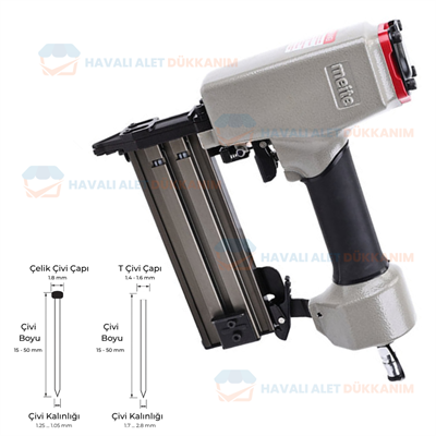 Meite YATM-FST50 Havalı Brad Çivi / Çelik Çivi Tabancası 15-50 mm
