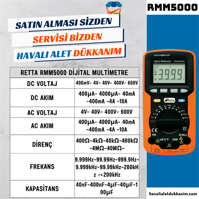 RETTA RMM5000 Dijital Multimetre