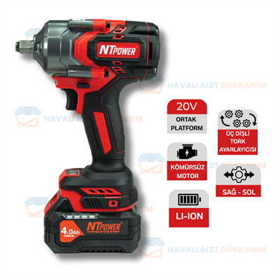NTPOWER C-1020 Akülü Somun Sökme 1/2