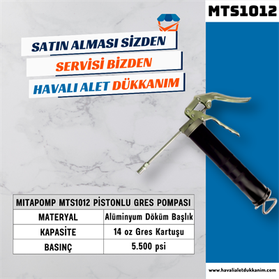 Mitacan Mitapomp MTS1012 Pistonlu Gres Pompası