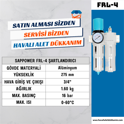 SAPPOWER  FRL-4 Şartlandırıcı 3/4