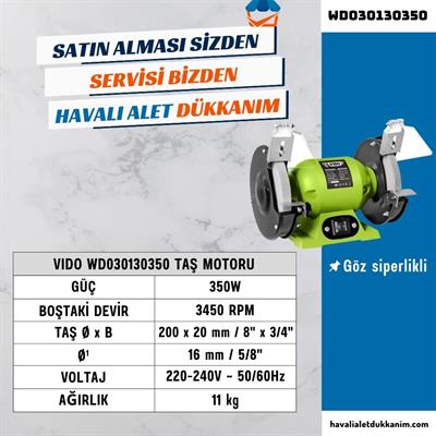 VIDO WD030130350 Taş Motoru 200 mm 350W