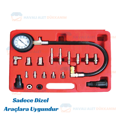 NT Tools NT1020A 20 Parça Dizel Motor Kompresyon Test Cihazı