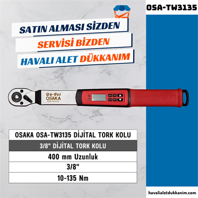OSAKA OSA-TW3135 Dijital Tork Anahtarı 3/8