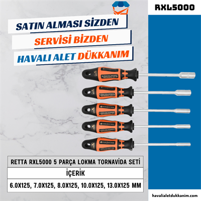 RETTA RXL5000 5 Parça Lokma Tornavida Seti