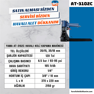 YAMA AT-3102C Havalı Koli Kapama Makinesi