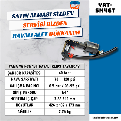 YAMA YAT-SM46T Havalı Klips Tabancası