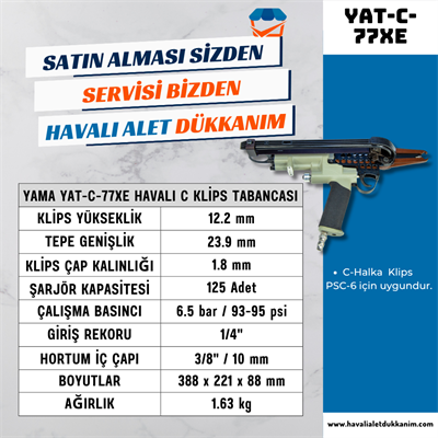YAMA YAT-C-77XE Havalı C Klips Tabancası