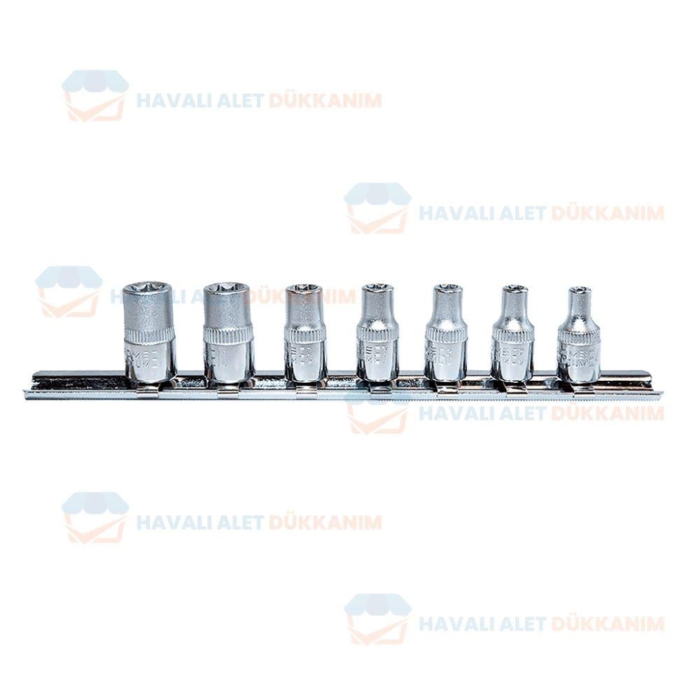 NT Tools NCSET14E CrV E Tipi Torx Lokma Seti 6 Parça 1/4''