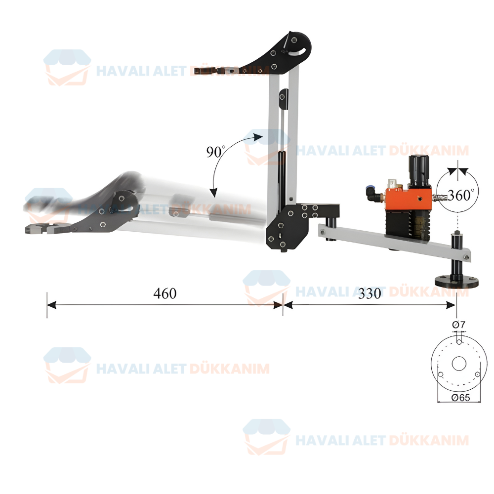 Havalı Kılavuz ÇekmeOSAKA OSI 790 Paralel Kol