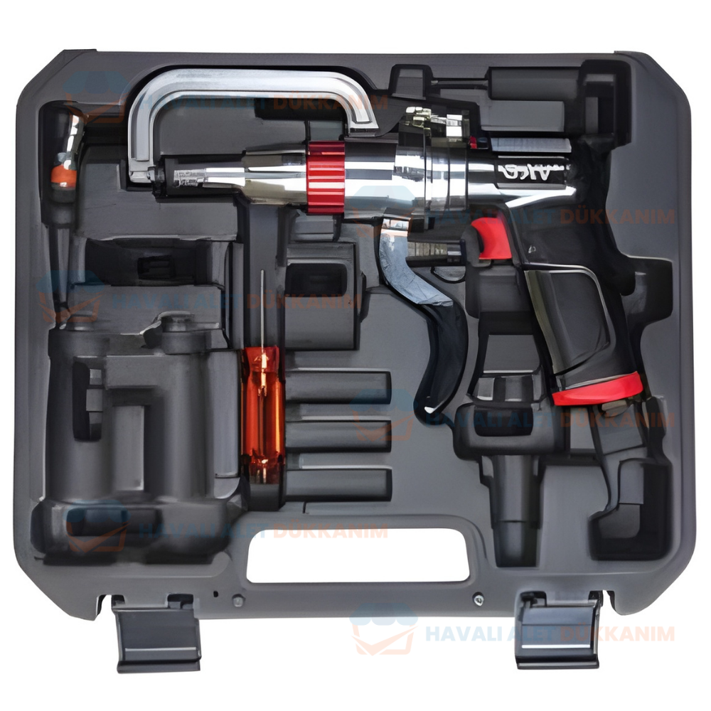 Havalı MatkapGAV OS-3899 Havalı Punta Çürütme Seti
