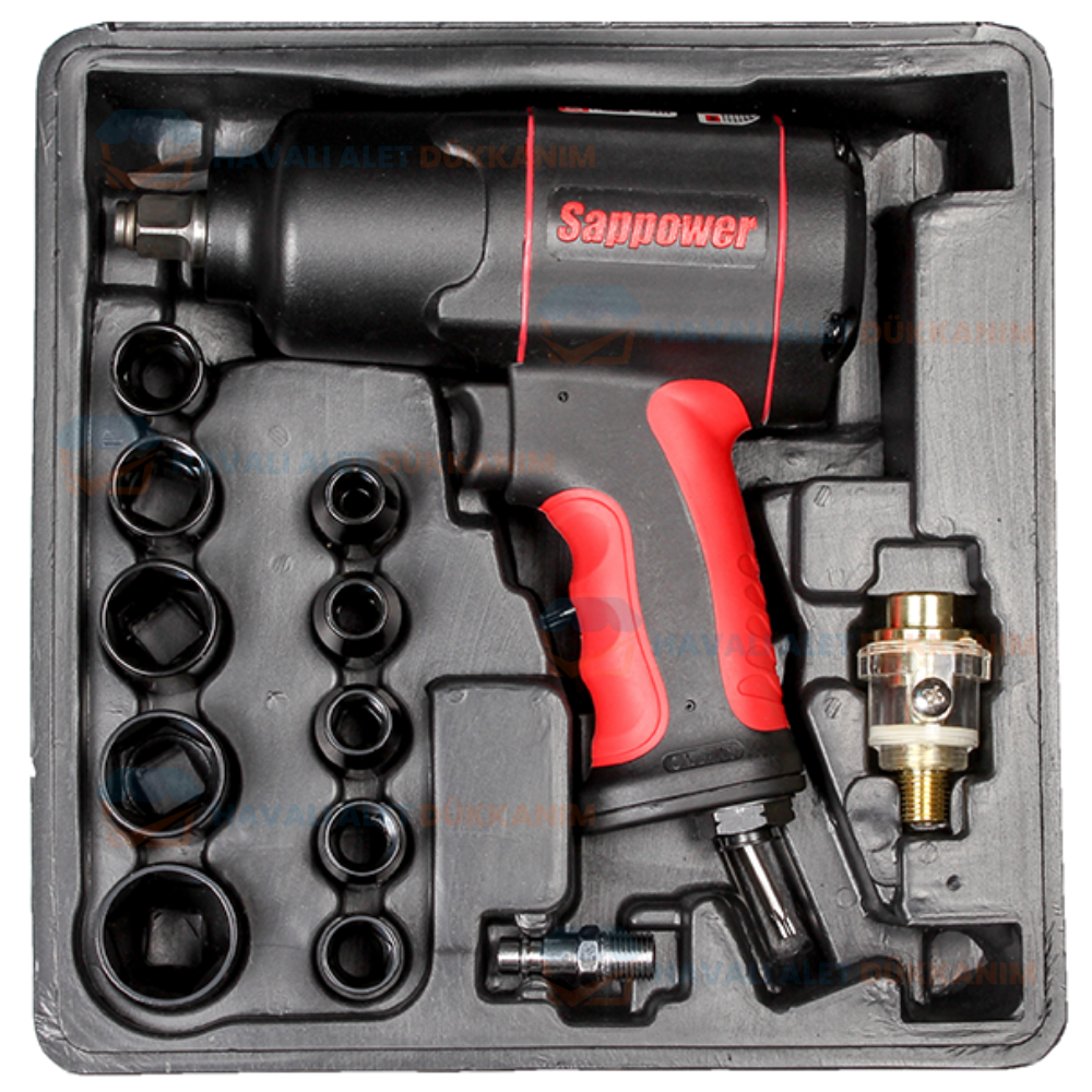 Havalı Somun Sıkma ve SökmeSAPPOWER IW-3C6K Havalı Somun Sıkma-Sökme 1/2