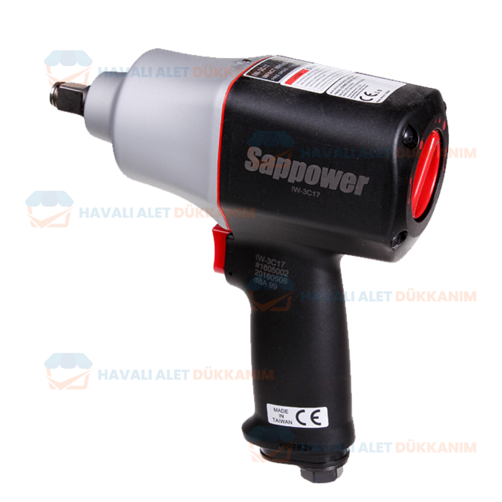 Havalı Somun Sıkma ve SökmeSAPPOWER IW-3C17 Havalı Somun Sıkma-Sökme 1/2