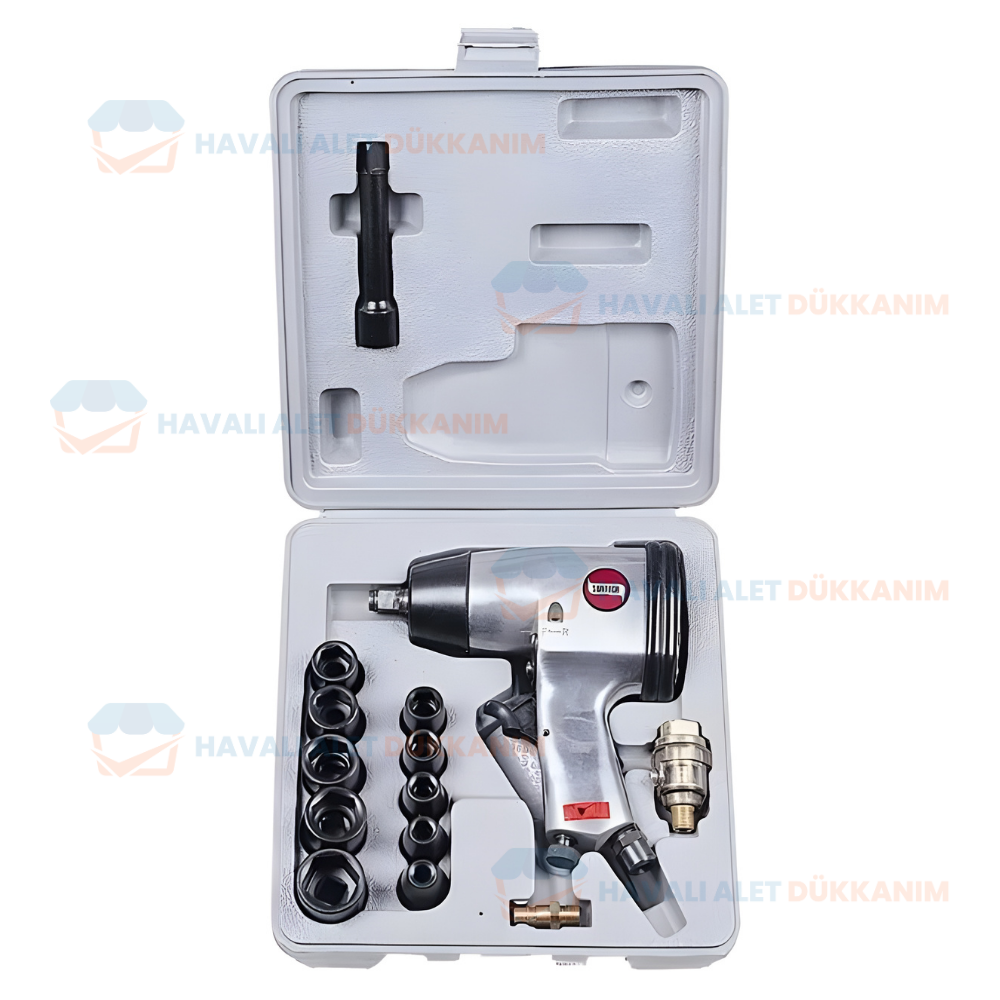 Havalı Somun Sıkma ve SökmeSUNTECH SM-403K Havalı Kabzalı Somun Sıkma-Sökme Set 1/2