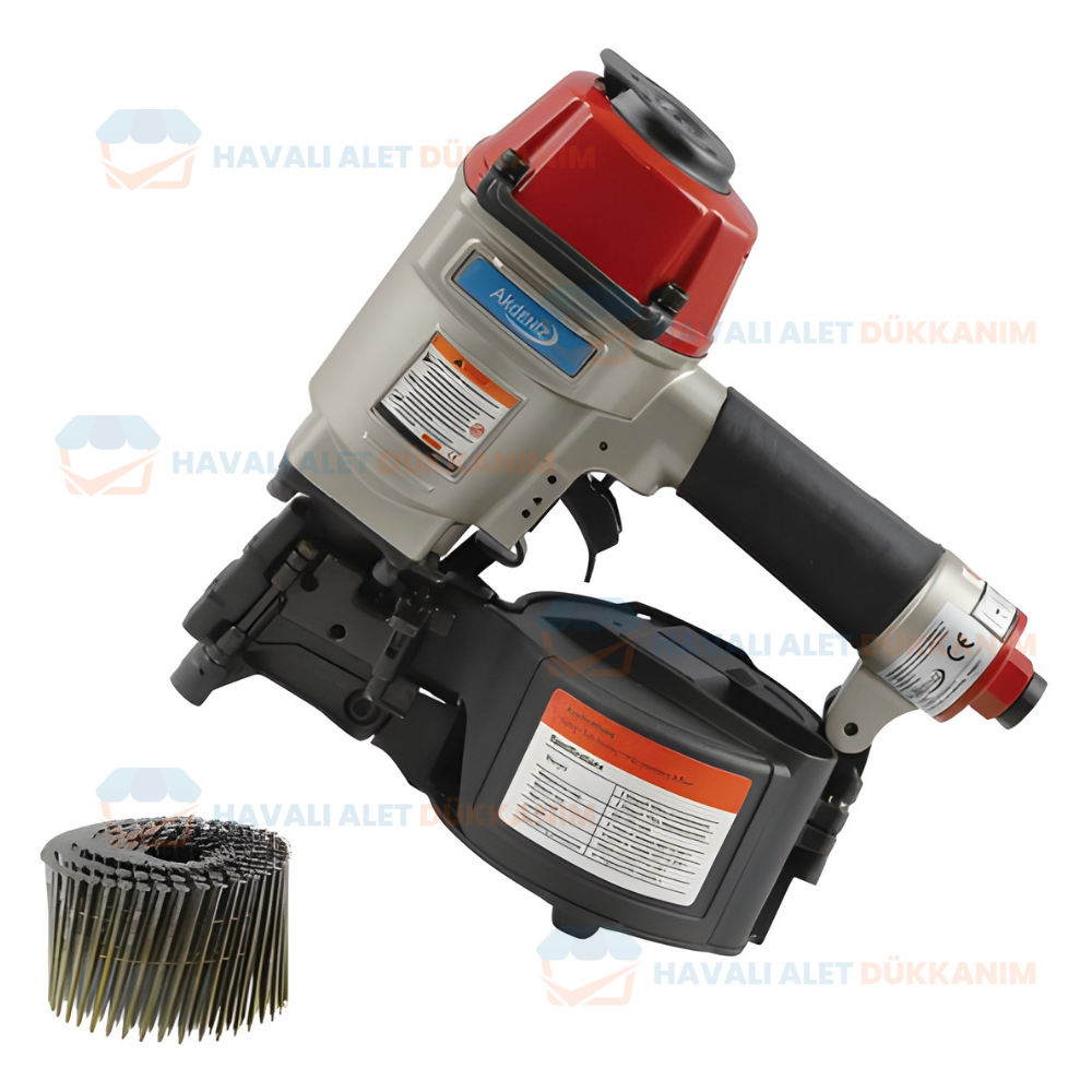 Havalı Zımba ve Çivi Çakma TabancasıAKDENİZ AKD 55 Havalı Rulo Çivi Tabancası