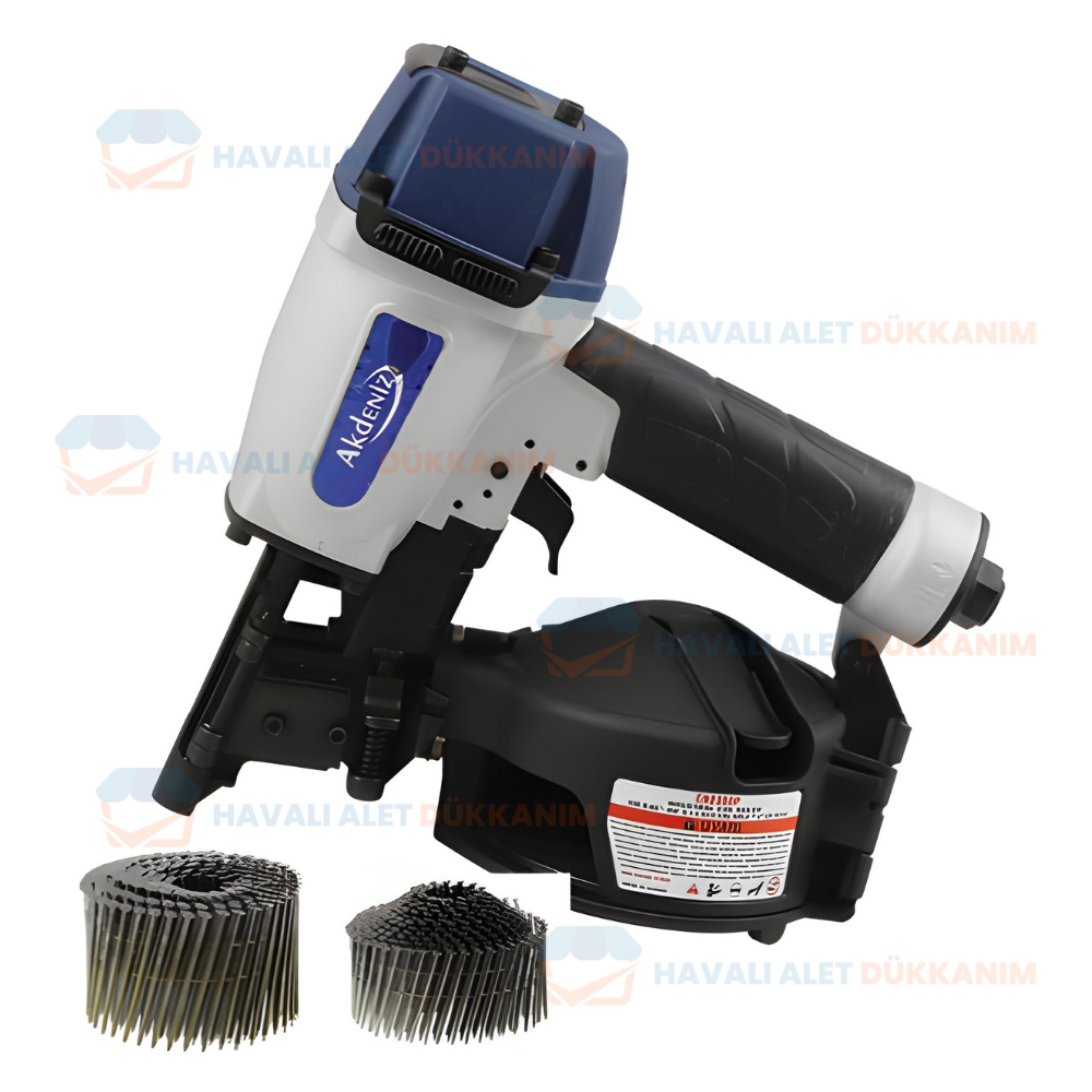 Havalı Zımba ve Çivi Çakma TabancasıAKDENİZ AKDT 2350P Havalı Rulo Çivi Tabancası (Konik/Düz)