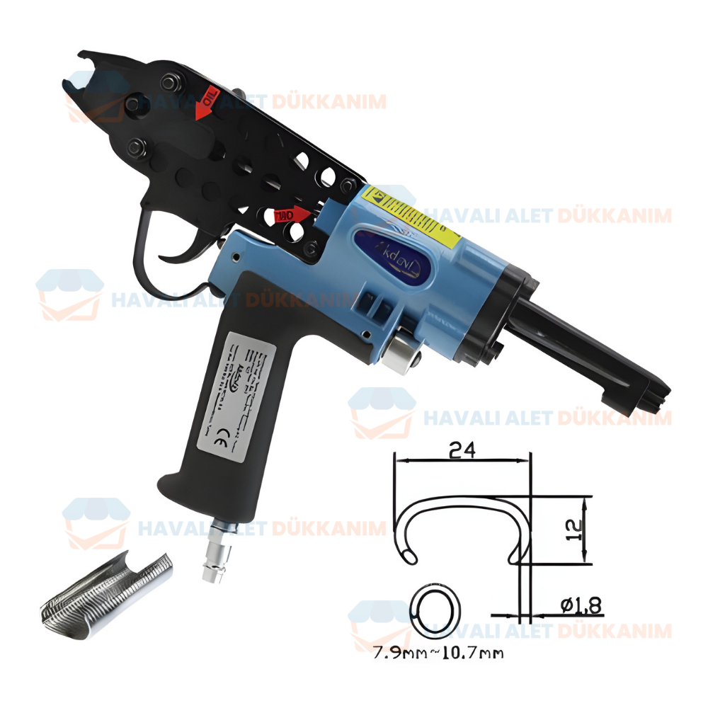 Havalı Zımba ve Çivi Çakma TabancasıAKDENİZ AKD TC7/AC04 Havalı C-Ring Tabancası