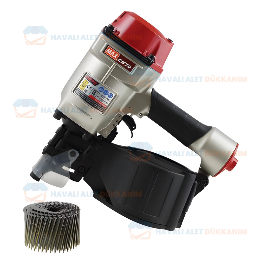 Havalı Zımba ve Çivi Çakma TabancasıMAX CN70 Havalı Rulo Çivi Tabancası