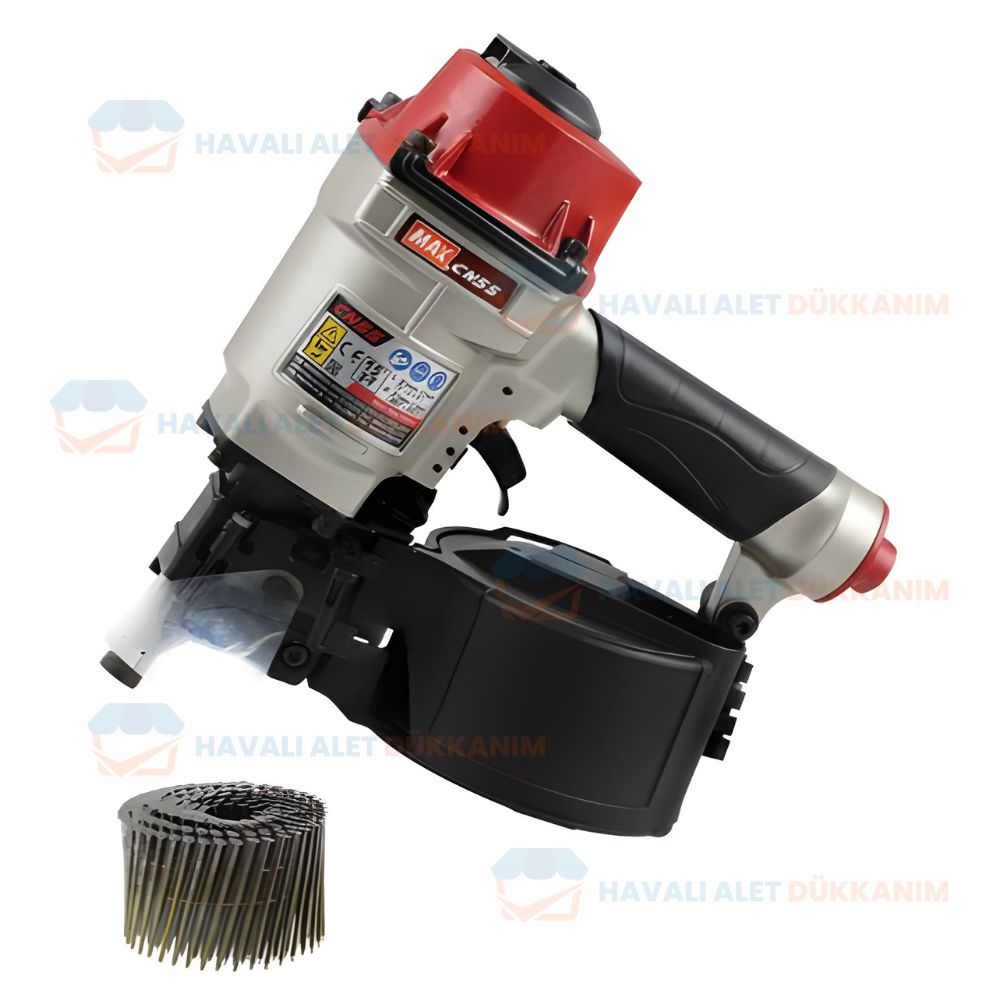 Havalı Zımba ve Çivi Çakma TabancasıMAX CN55 Havalı Rulo Çivi Tabancası