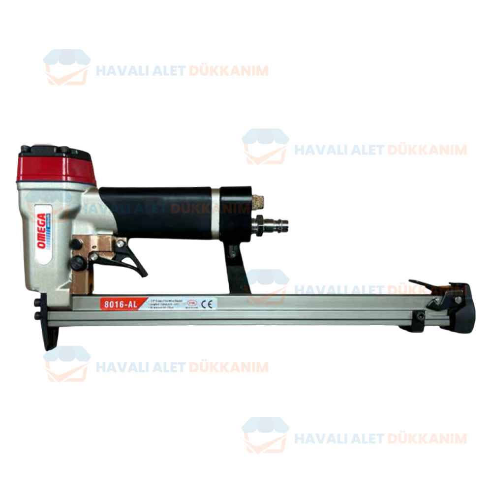 Havalı Zımba ve Çivi Çakma TabancasıOMEGA MGD8016AL Havalı Otomatik Döşeme Tabancası 6-16 mm Uzun Şarjör