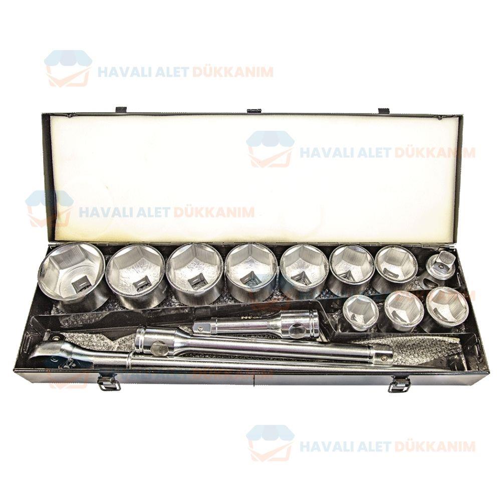 Lokma ve Bits UçNT Tools NCSET1 Altı Köşe CrV Lokma Seti 16 Parça 1