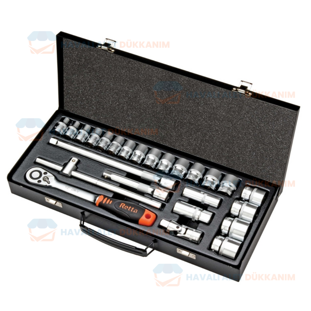 Lokma ve Bits UçRETTA RLT2503 On İki Köşe Lokma Takımı 25 Parça 1/2