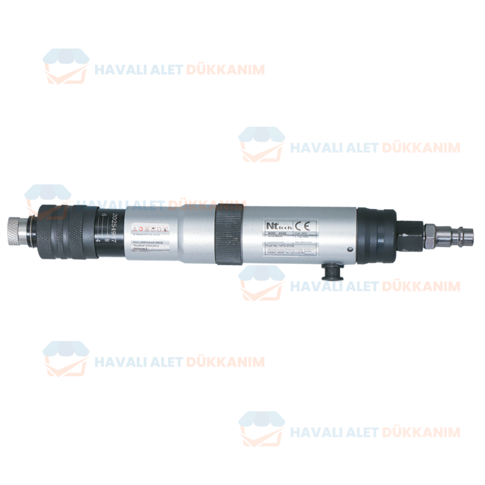 M2 ... M6 2000RPM Shut-Off Havalı Düz Tornavida
