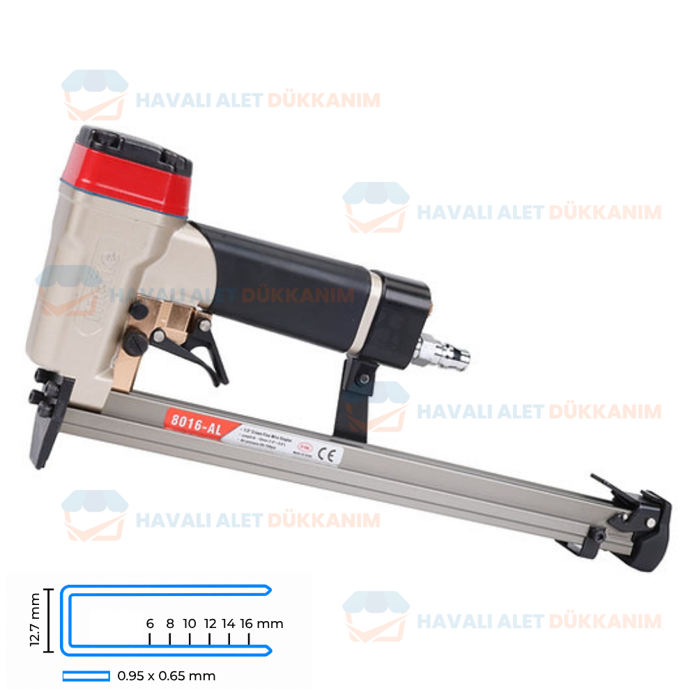 Meite 1/2inç Cr. 22GA Otomatik Çarpma Tetikli U Zımba Tabancası