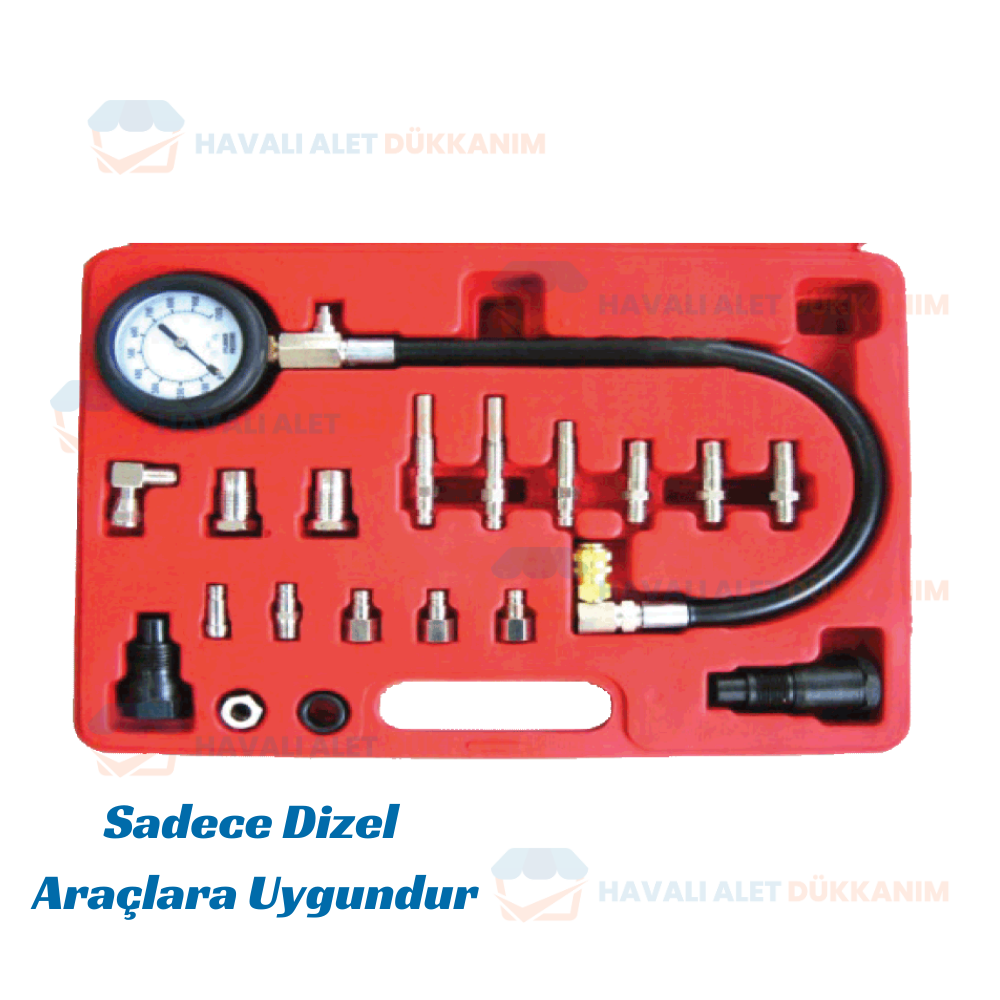 Test CihazlarıNT Tools NT1020A 20 Parça Dizel Motor Kompresyon Test Cihazı