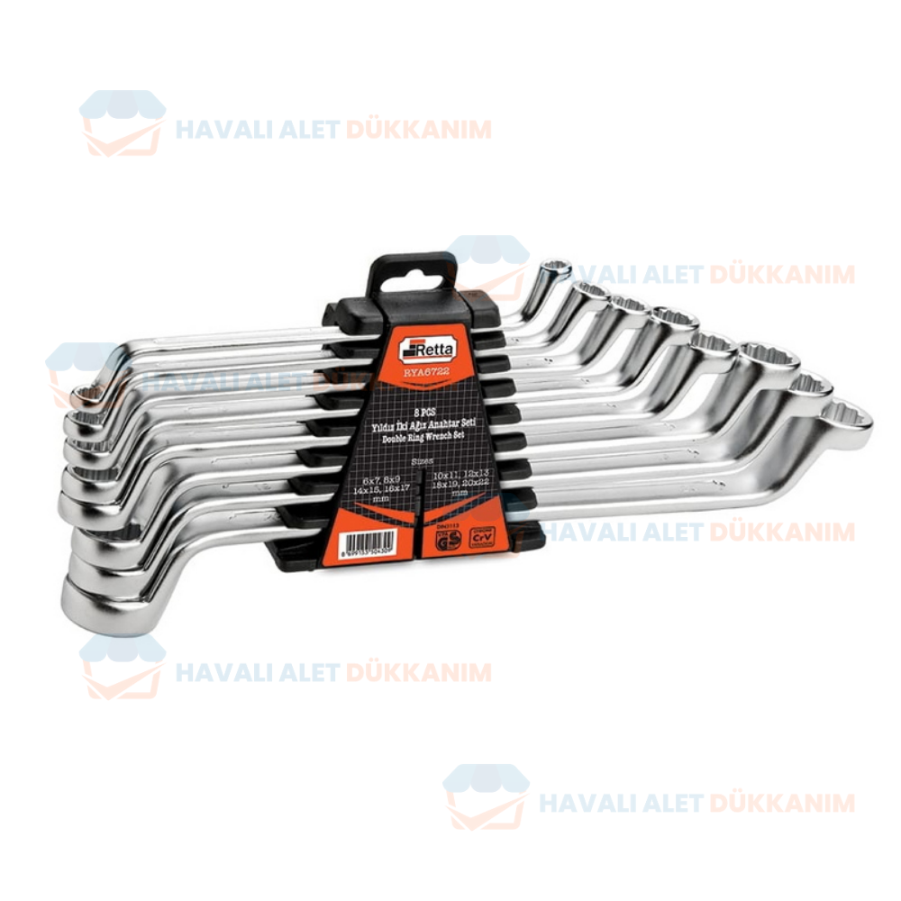 Yıldız AnahtarRETTA RYA6722 Yıldız İki Ağız Anahtar Takımı