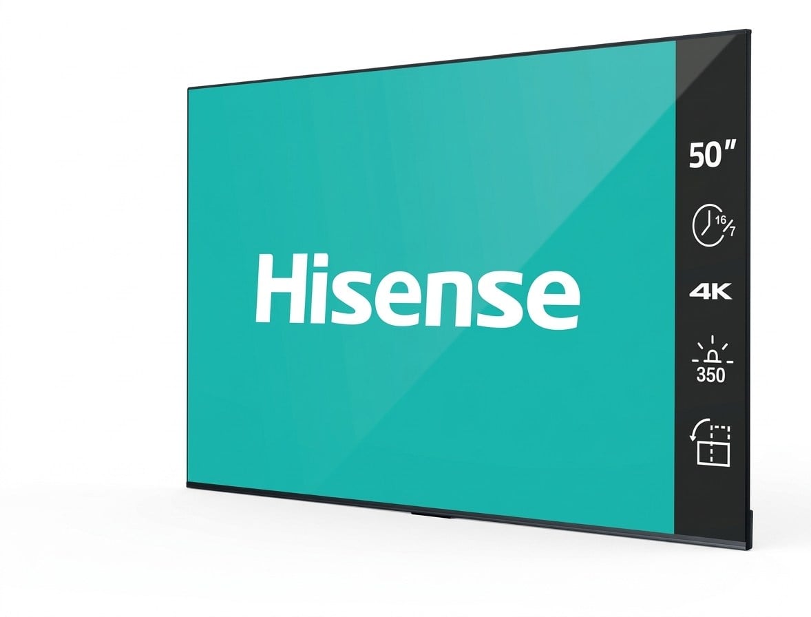 Hisense 50DP30FE 4K UHD Dijital Dijital Tabela Ekranı - 7/24 Çalışma