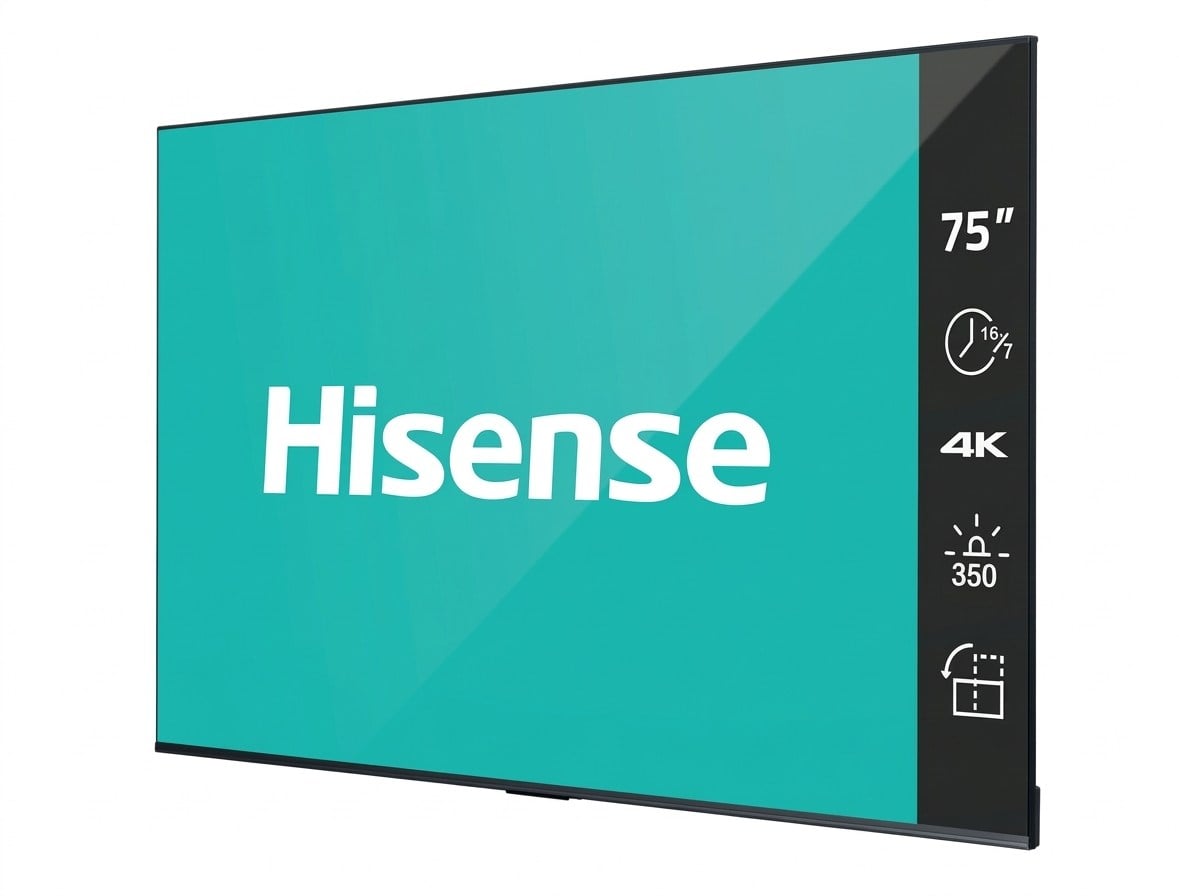 Hisense 75DP30FE 4K UHD Dijital Dijital Tabela Ekranı - 7/24 Çalışma