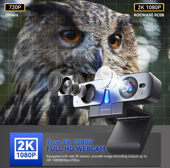 Rocware RC08 All In One 1080p Web Kamerası