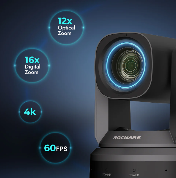 Rocware RC841UX: 4K Video Konferans PTZ Pro Kamera