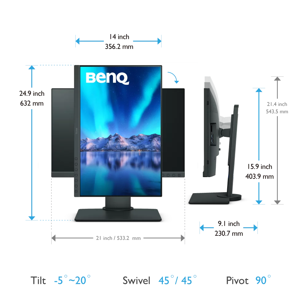 BenQ SW240~24 inç AdobeRGB Fotoğrafçı Monitörü