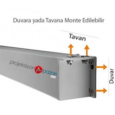 AV-Screen 150x150 Cm Motorlu Kumandalı Projeksiyon Perdesi Çerçeveli