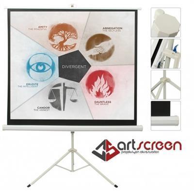 AV-Screen 220x166 Cm Motorlu Kumandalı Projeksiyon Perdesi Çerçeveli