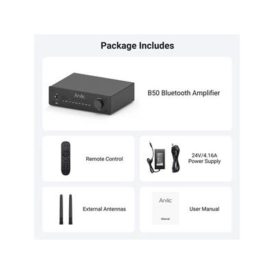 Arylic B50 Bluetooth Stereo Amplifier With Audio Transmitter