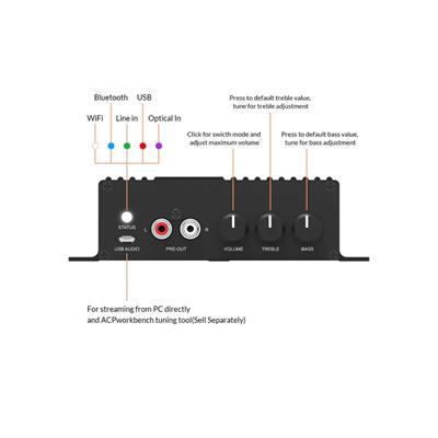 Arylic SA100 50W x 2 Wireless On-Wall Amplifier