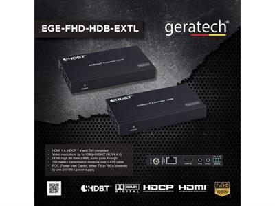 Geratech Full HD HDBaseT HDMI Extender 150mt