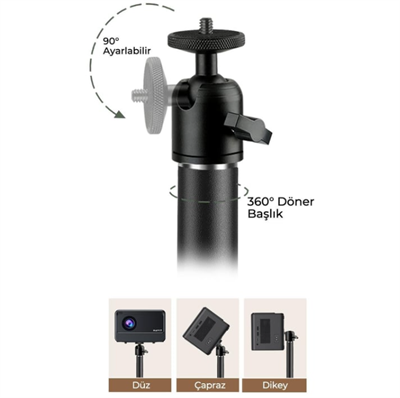 Havit PA305 Ayaklı Projeksiyon Tripod 90 - 135cm Ayarlanabilir Yükseklik Karbon Çelik