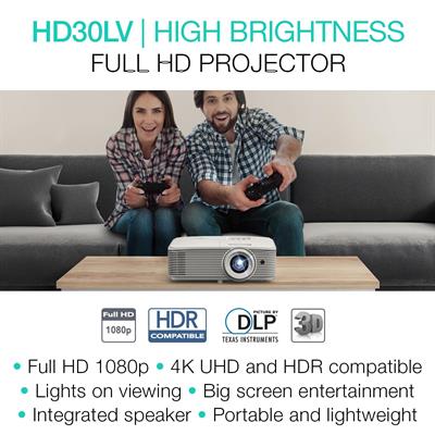 Optoma HD30LV 4.500 Lumen 4K & HDR Destekli Full HD Projeksiyon Cihazı