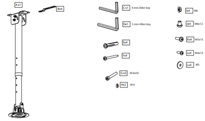 PROSCREEN ULTIMATE PRJ-2 52cm - 70cm ASKI APARATI