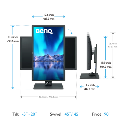 BenQ SW321C｜32 inç 4K AdobeRGB USB-C Fotoğrafçı Monitörü