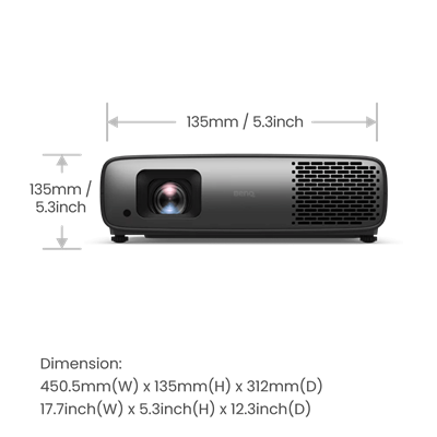 BenQ W4000i | AV Odaları için %100 DCI-P3 özellikli HDR LED 3200 lm Ev Sineması 4K Projektörü