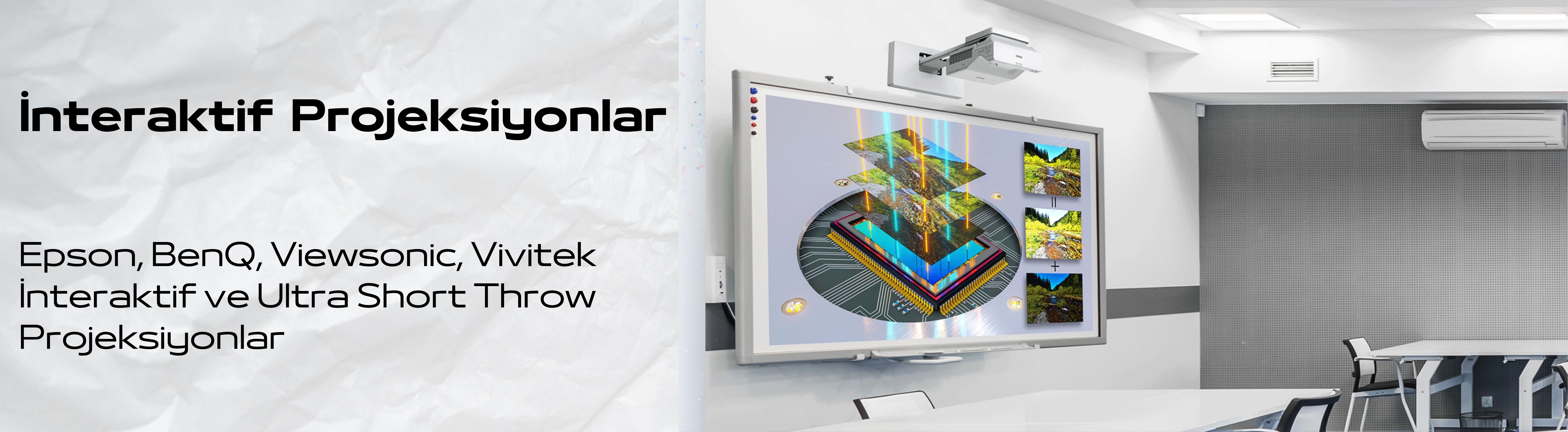 İnteraktif Projeksiyon Cihazları 