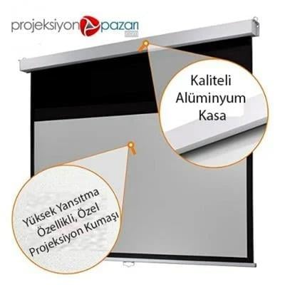 AV-Screen 220x166 Cm Storlu (Manuel) Projeksiyon Perdesi