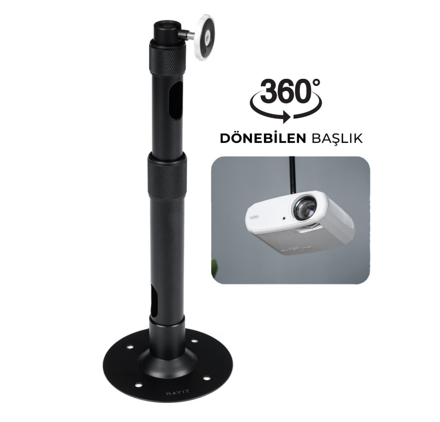 Havit PA304 Projeksiyon Tavan Askı Aparatı (tavan Ve Duvar Askı Aparatı) 360 Derece