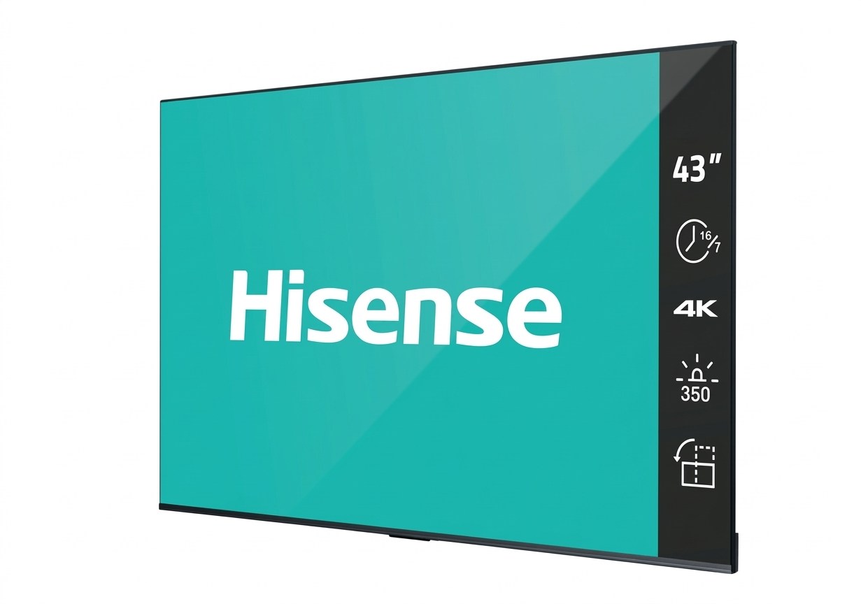 Hisense 43DP30FE 4K UHD Dijital Dijital Tabela Ekranı - 7/24 Çalışma
